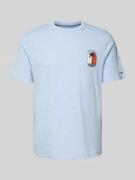 Tommy Hilfiger Regular Fit T-Shirt aus reiner Baumwolle in Hellblau, G...