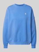 Polo Ralph Lauren Oversized Sweatshirt mit Label-Stitching in Blau, Gr...
