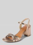 Tamaris Sandaletten mit Dornschließe in Metallic Braun, Größe 38