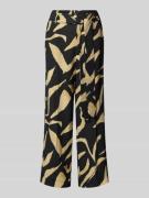 Mango Stoffhose mit Stoffgürtel in Black, Größe S