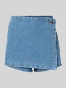 Mango Jeansshorts in Wickel-Optik in Jeansblau, Größe XL
