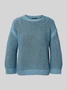 Zero Strickpullover mit Rundhalsausschnitt in Bleu, Größe 40