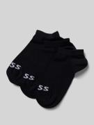 BOSS Sneaker-Socken mit Label-Detail im 3er-Pack in Black, Größe 35-38