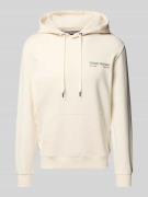 Tommy Hilfiger Regular Fit Hoodie mit Motiv-Print in Ecru, Größe L