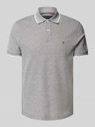 Tommy Hilfiger Regular Fit Poloshirt aus Baumwoll-Leinen-Mix in Oliv, ...