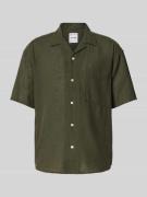 Only & Sons Relaxed Fit Freizeithemd aus Baumwoll-Leinen-Mix Modell 'C...