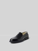 Duke & Dexter Loafer mit strukturierter Sohle in Black, Größe 42