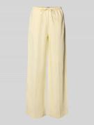 Mango Stoffhose mit elastischem Bund Modell 'ALADA' in Hellgelb, Größe...