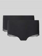 Skiny Pants mit Häkelspitze im 2er-Pack Modell 'Classic Cotton' in Bla...