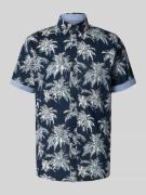 Tom Tailor Regular Fit Freizeithemd aus reiner Baumwolle in Marine, Gr...