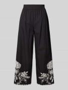 Jake*s Collection Marlenehose mit elastischem Bund in Black, Größe 34