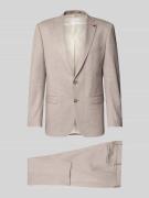 Roy Robson Regular Fit Anzug mit Reverskragen in Beige, Größe 26