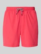 MCNEAL Badehose mit elastischem Bund in Metallic Rosa, Größe L