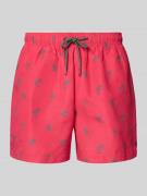 MCNEAL Badehose mit elastischem Bund in Metallic Rosa, Größe M