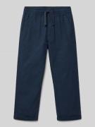 Mango Regular Fit Leinenhose mit Tunnelzug Modell 'ivan' in Marine, Gr...