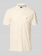 Tommy Hilfiger Regular Fit Poloshirt aus reiner Baumwolle in Ecru, Grö...