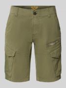 PME Legend Slim Fit Cargoshorts mit Label-Print Modell 'NORDROP' in Ol...
