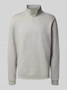 Les Deux Sweatshirt mit Troyer-Kragen Modell 'Norregaard' in Hellgrau ...