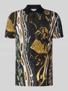 CARLO COLUCCI Regular Fit Poloshirt mit kurzer Knopfleiste in Hellgelb...