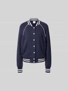 VARLEY College-Jacke mit Druckknopfleiste in Marine, Größe L