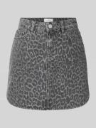 OH APRIL Minirock im 5-Pocket-Design Modell 'Milo' in Mittelgrau, Größ...