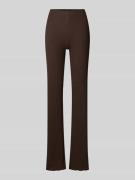 OH APRIL Flared Stoffhose mit elastischem Bund Modell 'Lyle' in Dunkel...