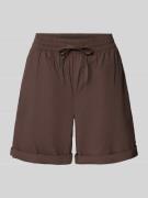s.Oliver RED LABEL Relaxed Fit Shorts aus Baumwoll-Lyocell-Mix in Dunk...