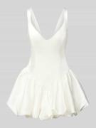 Bardot Cocktailkleid mit V-Ausschnitt Modell 'ORIA' in Offwhite, Größe...