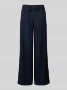 Christian Berg Woman Stoffhose aus Leinen-Viskose-Mix mit Kordelzug in...