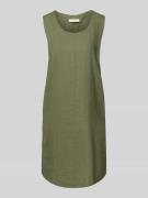 FREE/QUENT Knielanges Leinenkleid mit Rundhalsausschnitt Modell 'LAVA'...