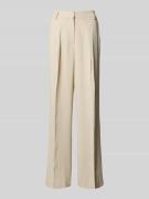 mbyM Stoffhose aus Leinen-Viskose-Mix Modell 'Cristiana' in Beige, Grö...