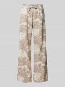FREE/QUENT Wide Leg Stoffhose aus Viskose-Leinen-Mix Modell 'Lavisco' ...