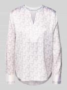 Herzensangelegenheit Regular Fit Bluse aus Seiden-Mix in Hellgrau, Grö...