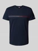 Tommy Jeans Regular Fit T-Shirt aus reiner Baumwolle in Dunkelblau, Gr...