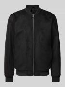 Only & Sons Bomberjacke in Leder-Optik Modell 'LUCAS' in Black, Größe ...