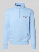 Polo Sport Sweatshirt mit Stehkragen in Hellblau, Größe L