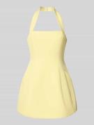Bardot Cocktailkleid mit Neckholder Modell 'NEVELLE' in Hellgelb, Größ...