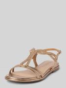 Tamaris Sandalen mit Strasssteinbesatz in Metallic Braun, Größe 36