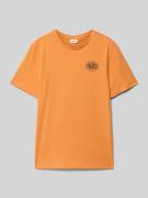 s.Oliver RED LABEL Regular Fit T-Shirt aus reiner Baumwolle in Orange,...