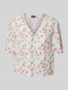 Pieces Relaxed Fit Bluse aus reiner Viskose Modell 'FYA' in Weiss, Grö...