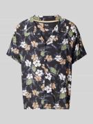 BOSS Relaxed Fit Freizeithemd mit Resortkragen in Black, Größe L