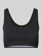 Snocks Bustier mit elastischem Bund und Label-Detail in Black, Größe S