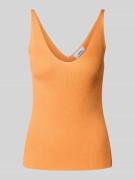 moves Trägertop mit V-Ausschnitt Modell 'Madeline' in Orange, Größe L