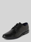bugatti Derby-Schuhe aus echtem Leder Modell "GAPO" in Black, Größe 40