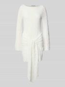 Gina Tricot Minikleid mit Schleifen-Detail in Offwhite, Größe XS