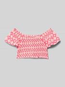 s.Oliver RED LABEL Slim Fit Crop Top aus reiner Baumwolle in Pink, Grö...