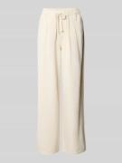 Vero Moda Wide Leg Jeans aus reiner Baumwolle Modell 'VALERIA' in Ecru...