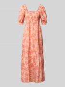 moves Midikleid mit Karree-Ausschnitt Modell 'Aleah' in Rosa, Größe 34