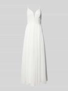 Hey Kyla Abendkleid mit Paillettenbesatz in Weiss, Größe 34