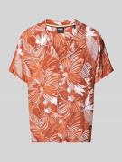 BOSS Relaxed Fit Freizeithemd mit Resortkragen in Orange, Größe L
